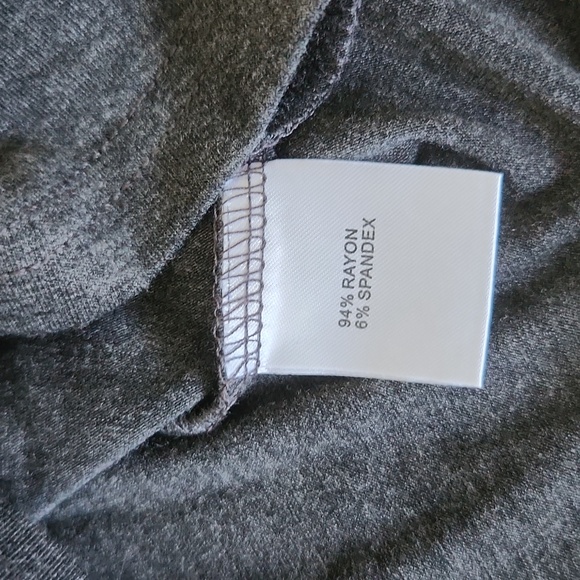 Dark Heather gray classic casual bodycon top xs - Picture 7 of 7